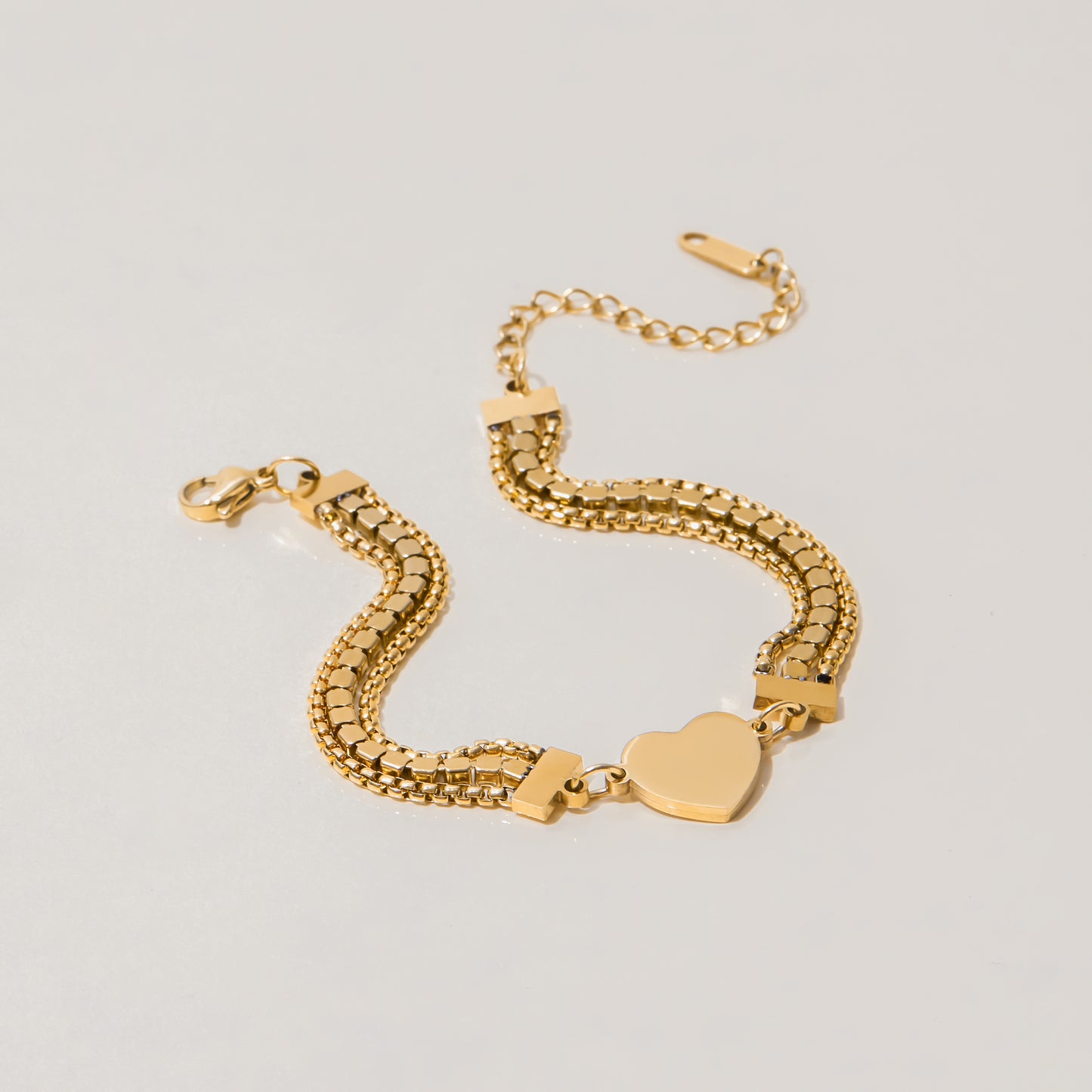 Heart chain bracelet