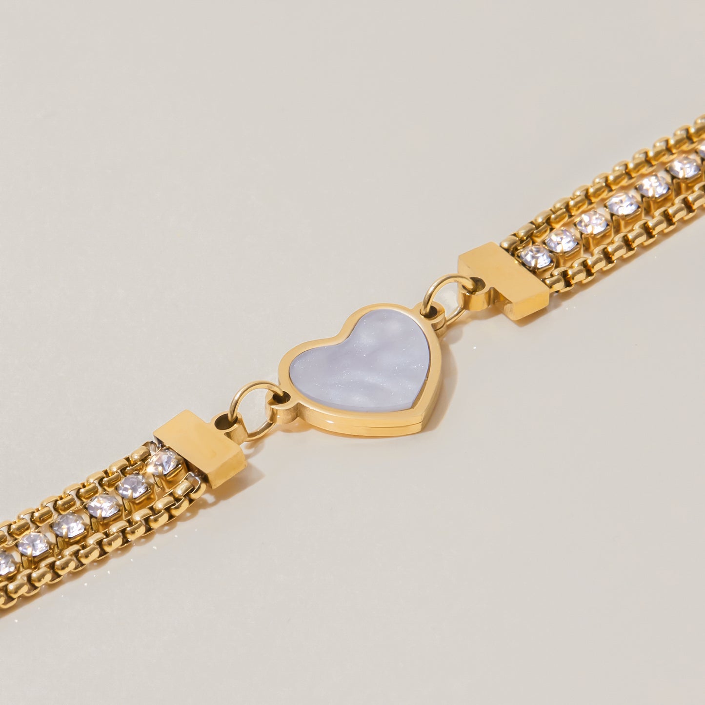 Heart chain bracelet